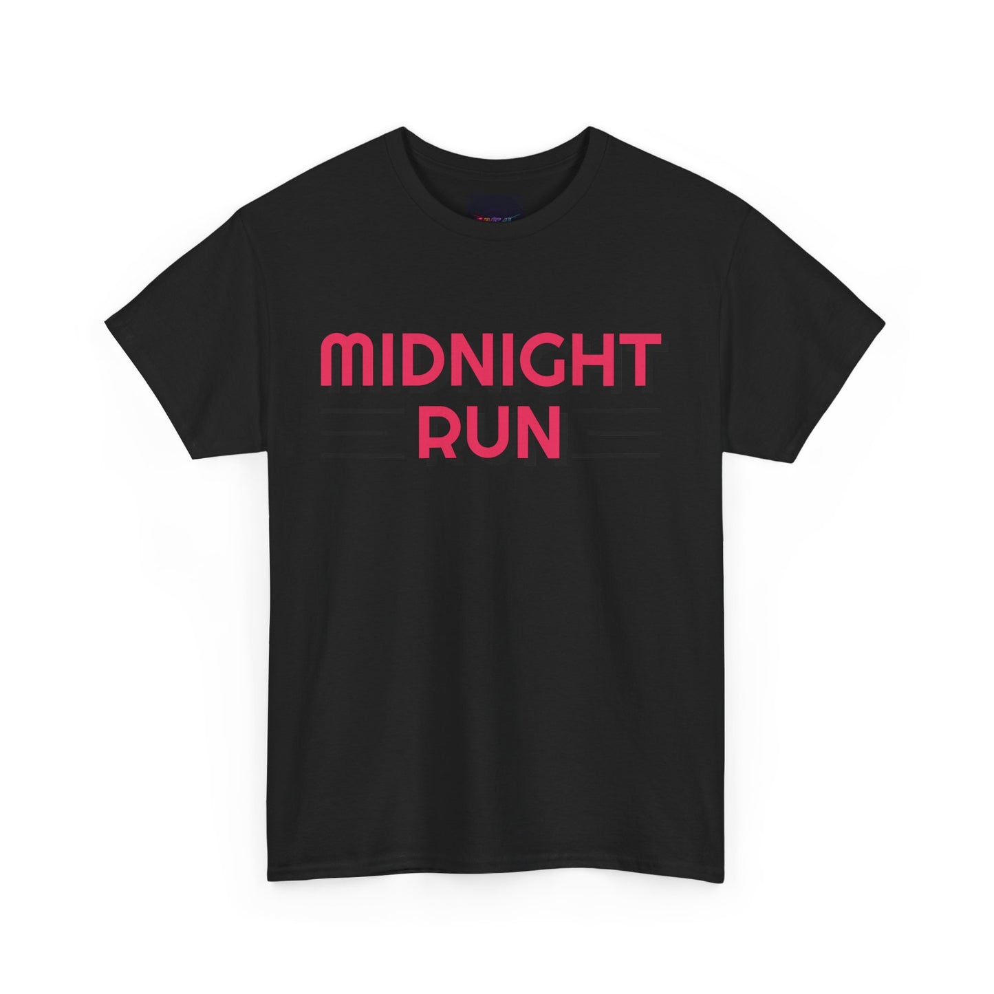 Midnight Run Unisex Heavy Cotton Tee - Casual Graphic T-Shirt for Night Owls