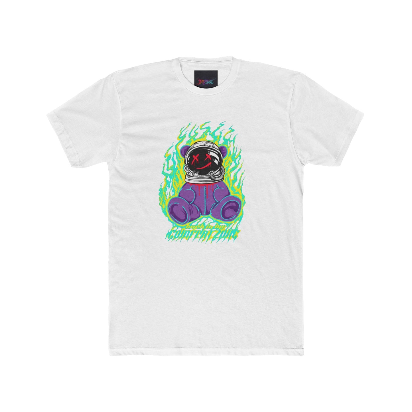 Cotton Tee - VVS4LIFE Viral Vibes Soul 4 Life Cosmic Bear Design