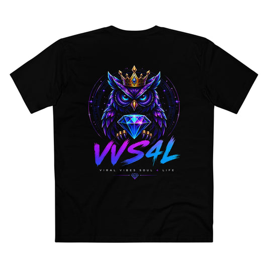 Owl Crest Tee — VVS4L Neon Gem Graphic T-Shirt
